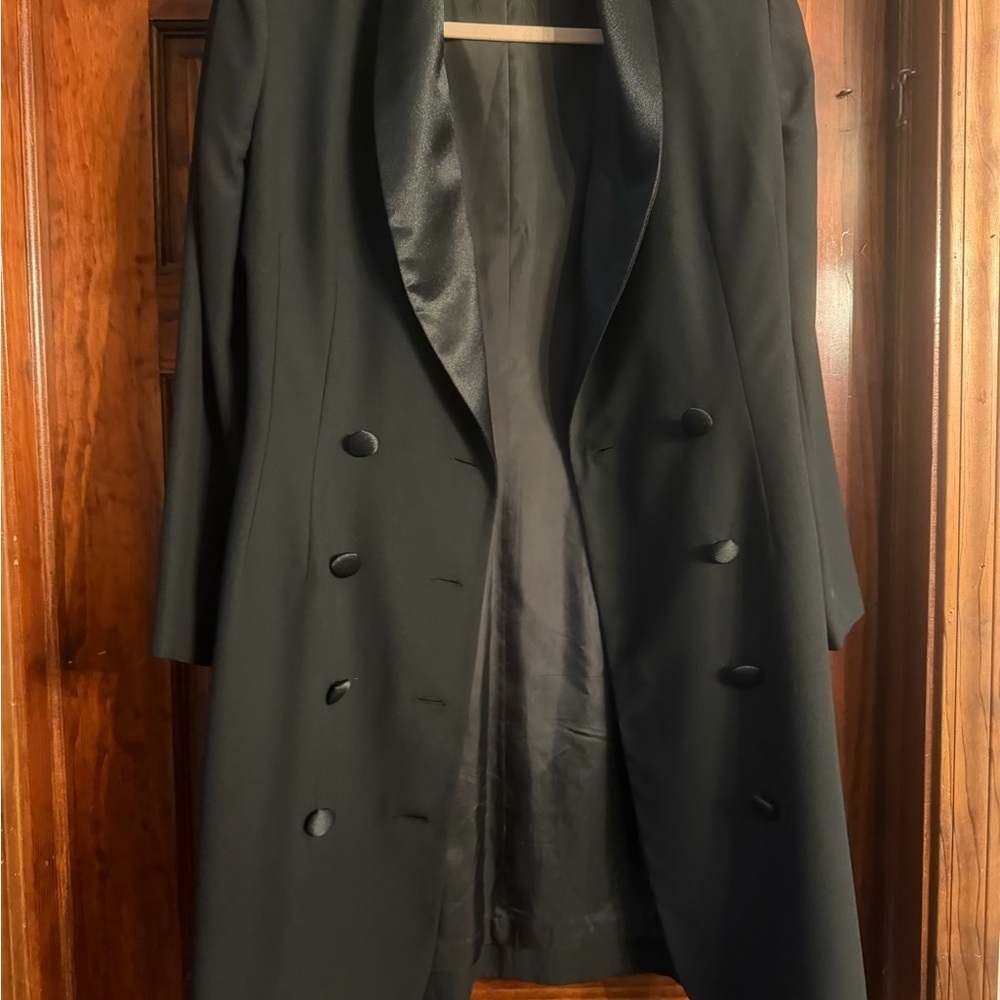 Brooks Brothers Black Satin Lapel Blazer - Picture 4 of 8